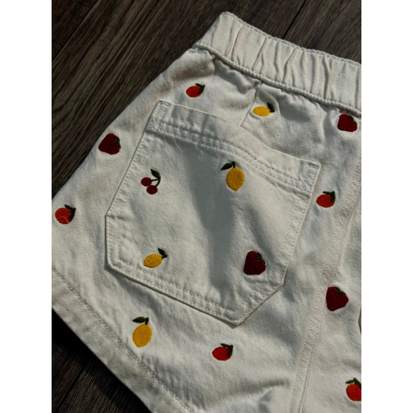 Pacsun Brand New XS Cargo Elastic Waist Embroidered Mini Fruits - Picture 6 of 6
